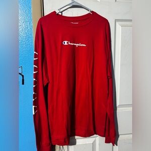 Men’s Champion Authentic Red Crewneck